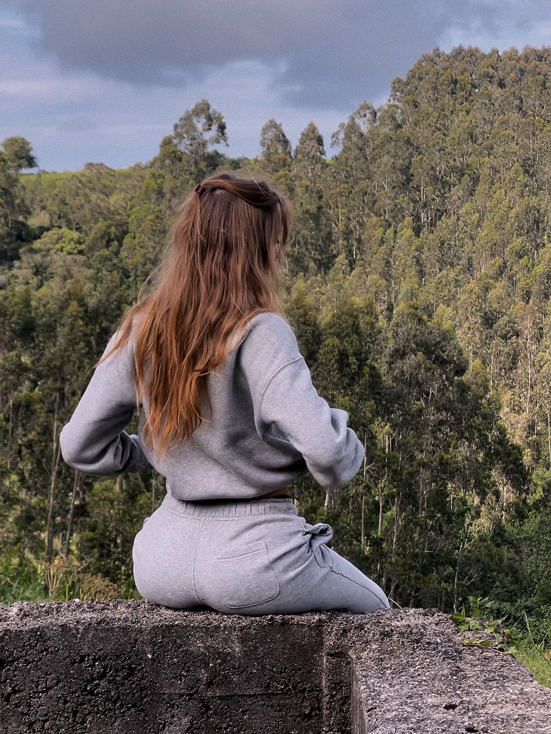 Womens Ronin Track Pants - Marle Grey / White