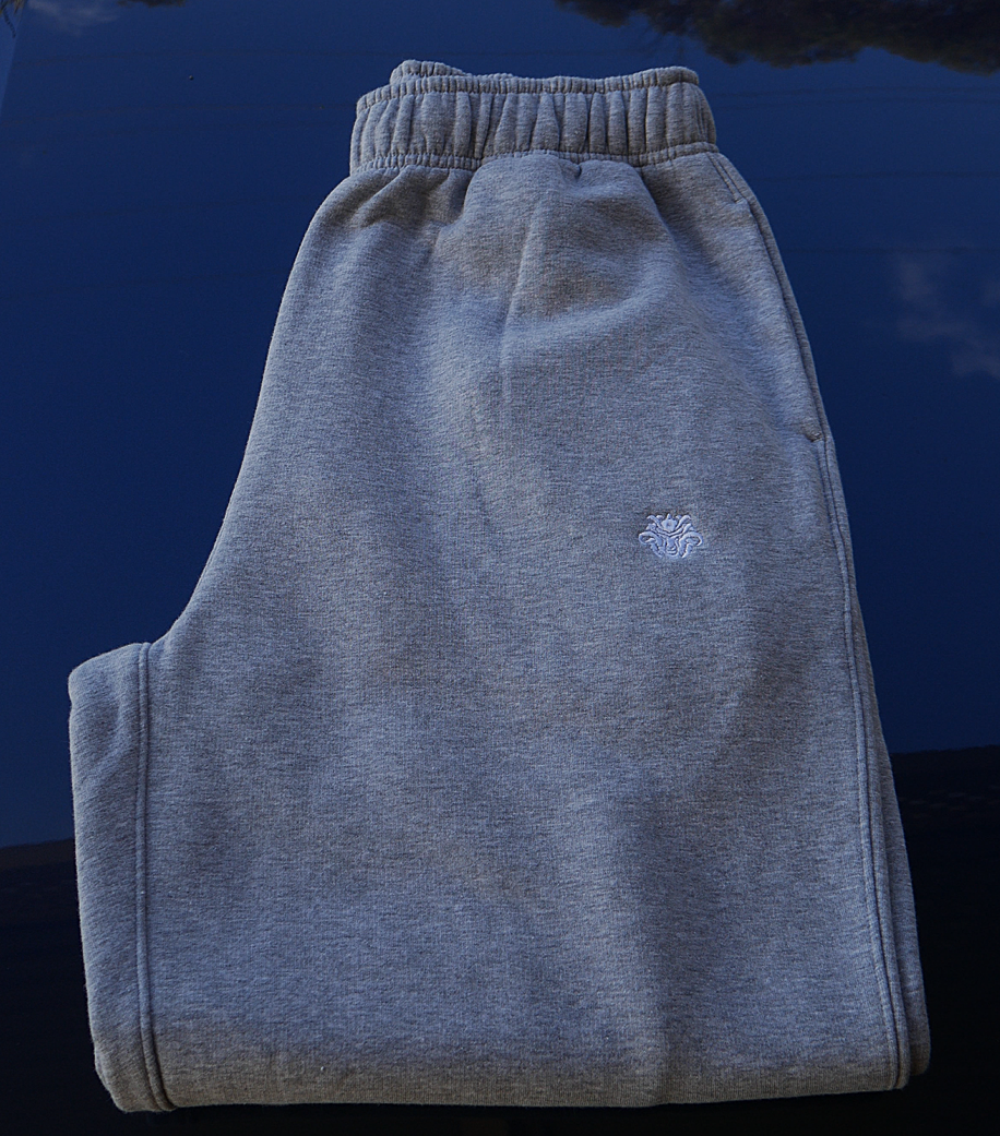 Mens Ronin Track Pants - Marle Grey / White